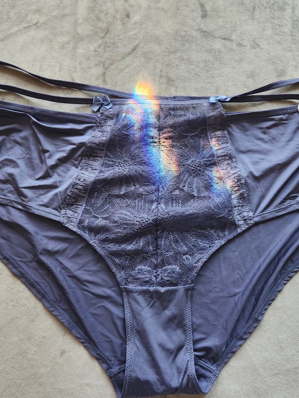 NWT - Panties - Understance Midsummer Mid-Rise Cheeky Lace Brief in Crown Blue